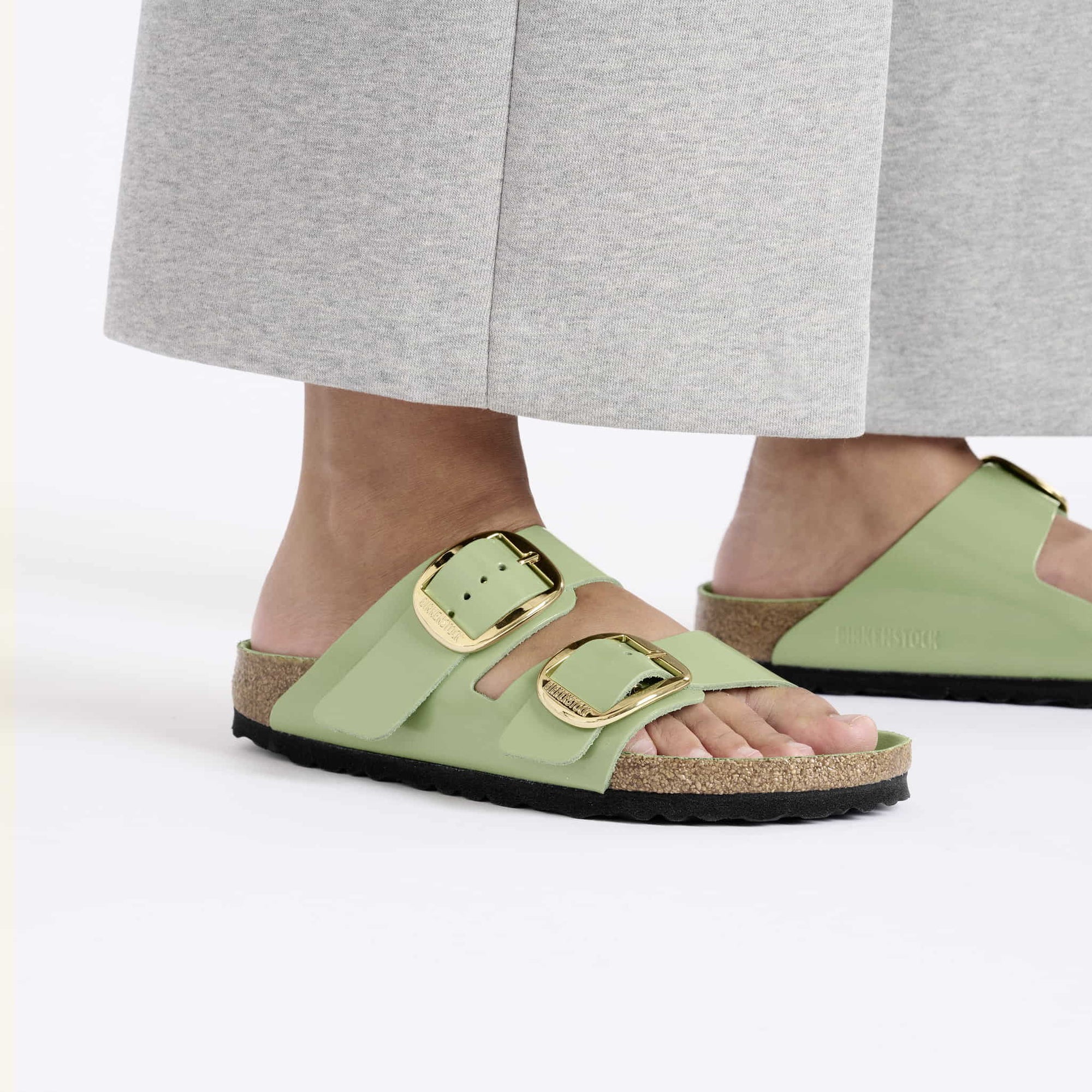 Arizona Big Buckle Natural Leather Patent