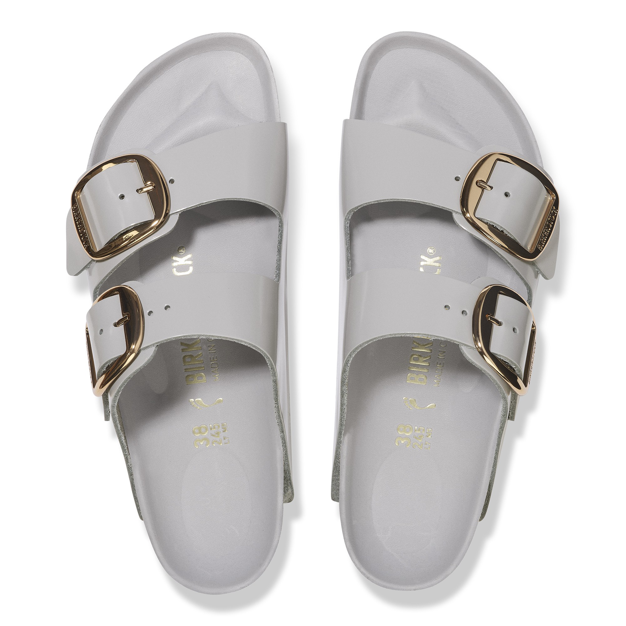 Arizona Big Buckle Natural Leather Patent