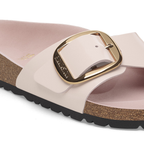 Madrid Big Buckle Natural Leather Patent
